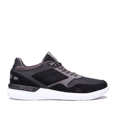 Supra Winslow Mens Low Tops Shoes Black UK 09IRY